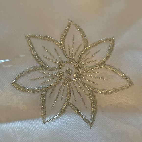 Cloth Napkins Christmas Spirit Gold Set Of 4 Bed Bath & Beyond NEW SEALED - Picture 8 of 8